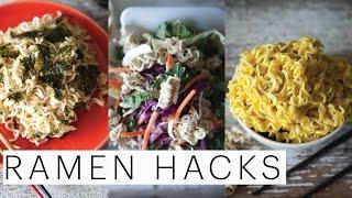 3 BACK-TO-SCHOOL DORM ROOM HACKS FOR RAMEN | Kylie Jenner | Asian Salad | Mac n Cheese | Edgy Veg