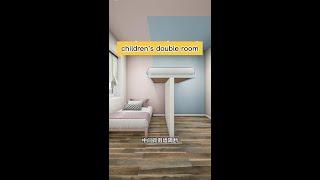 一儿一女一间房｜children's double room | house design ideas | interior design