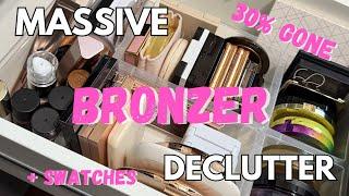 2024 MASSIVE BRONZER COLLECTION & DECLUTTER | 30% GONE  Swatches, Thoughts, And ABSOLUTE FAVORITES