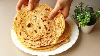 NO yeast! The most delicious layered bread in a pan in 10 minutes!