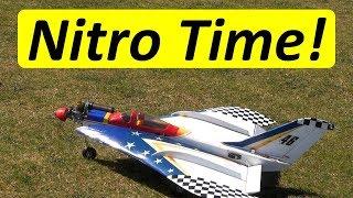 Fast nitro RC plane flown by Crash-test pilot Richard