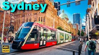 Sydney Australia Walking Tour - Sydney Metro and George Street | 4K HDR