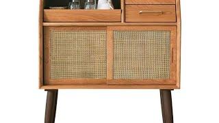 A233日式簡約藤織面餐邊櫃 (rattan dining sideboard)