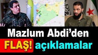 Mazlum Abdi: Şam hükümetine teslim etmeye hazırız, Almanya Cumhurbaşkanı parlamentoyu feshetti