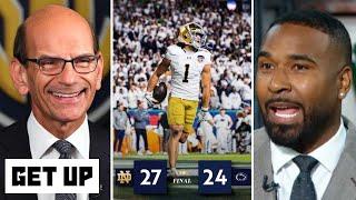 GET UP | "Fighting Irish is National Championship team!" - Finebaum on Notre Dame beat Penn State