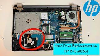 Hard Drive Replacement on HP Laptop 15-bw053od