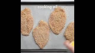 Crispy baked chicken cutlets