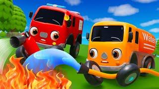 Here Comes The Fire Truck - Awesome Fire Trucks - Nursery Rhymes & Kids Songs - Baby Car Songs TV