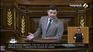 Rufián, contra Pablo Motos e Iker Jiménez