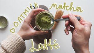 EASY oat milk matcha latte recipe