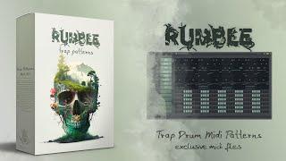 [+120] MIDI DRUM PATTERNS "RUMBLE" Trap Drum Midi Fl Studio