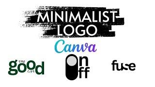 How to Create Minimalist Logo in Canva | Canva with me