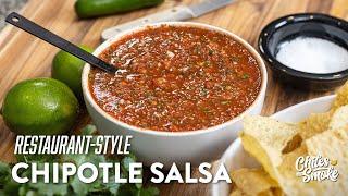 BEST Restaurant Style Chipotle Salsa in 5 Minutes