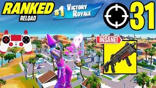 31 Elimination Solos "Ranked RELOAD” Gameplay Wins (Fortnite Chapter 6 PS4 Controller)