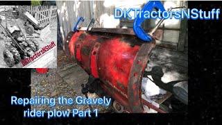 Repairing the Gravely Rider plow part 1