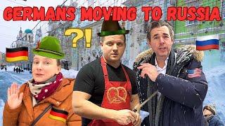 🪖Why are GERMANS Immigrating to RUSSIA despite ARMED Conflict?AMERICAN in MOSCOW will ask them!