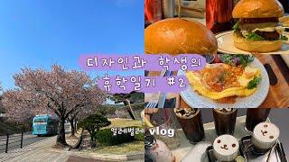 [VLOG] 공부빼고 다 하는 휴학생의 워라밸 일상  |  학교 벚꽃 보러 가기, 혼밥 마스터하기, 친구들 만나기