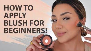 HOW TO APPLY BLUSH ON CHEEKS FOR BEGINNERS 2021 | NINA UBHI