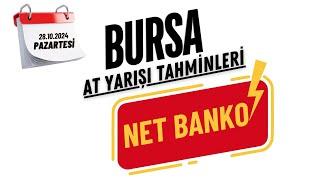 28 Ekim 2024 Pazartesi Bursa At Yarışı Tahminleri