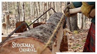 Learn How to Hew a Beam by Hand with Two Axes, Two Nails, and a Piece of String, in 11 Minutes