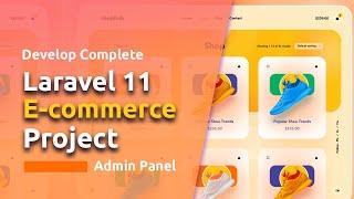 Laravel 11 Ecommerce Project | Admin Panel Setup | Step By Step | Livewire 3