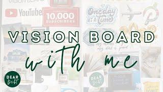 Creating my 2022 Vision Board | 2022 Goal Setting, MSTRPLN Planner, Vision board with me!