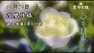 11月24日 改變性格