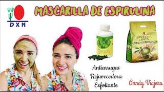 MASCARILLA DE ESPIRULINA Antiarrugas, Rejuvenecedora y Exfoliante #DXN