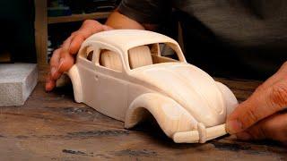 Brilliant Wooden Mini Car Craft ASMR| Woodwork Skill You Must See| NO TALKING