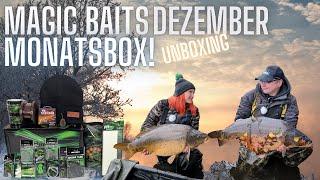 Die Magic Baits Karpfen-Monatsbox Dezember im Unboxing! Angel Berger Monatsbox