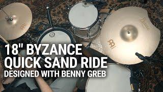 Byzance Vintage Benny Greb Signature 18" Quick Sand Ride by Meinl Cymbals B18QSR