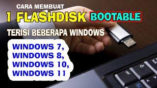 1 Flashdisk bootable terisi beberapa windows instaling