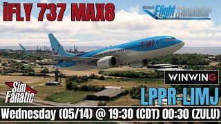 ️ First Flight in the iFLY 737 MAX8 | WINWING + Honeycomb Bravo Setup | LPPR to LIMJ | MSFS 2020