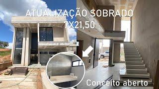 ATUALIZAÇÃO SOBRADO 7X21,50 com CONCEITO ABERTO e TRÊS DORMITÓRIOS e CLOSET