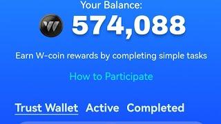 how to connect W Coin account to Trust wallet || WCoin Airdrop #wcoincontest #trustwallet