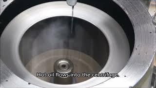 Homemade centrifuge - WMO water and sludge removal.