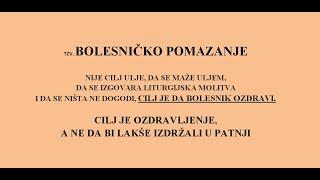 Bolesničko pomazanje-  Cilj je ozdravljenje, a ne samo ulje i molitva