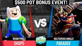 ARMAGEDDON 1 GRAND FINALS ghopo (Finn) vs Paradox (Batman) - $500 POT BONUS EVENT