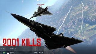 The Viggen after 2001 Kills | Warthunder