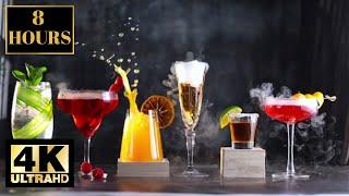 Drinks Cocktails Wallpaper Screensaver Background 4K 8 HOURS