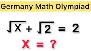 Germany | Nice Radical Math Olympiad Problem | You should know this!