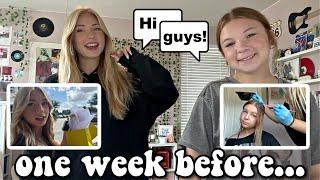 one week before school vlog