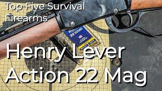 Top Five Survival Firearms with Dave Canterbury Henry Lever Action in  22 Mag