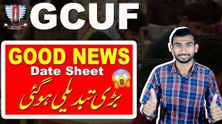 Big Change in GCUF |2nd Semester Date Sheet 2024|Vice Chancellor Change in GCUF