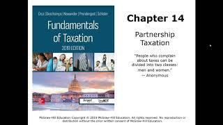 Intro to Partnership Taxation - Fundamentals of Taxation (Cruz)