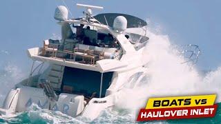 Huge Waves Crush Yacht | Boats vs Haulover Inlet