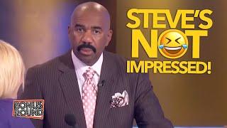 Steve Harvey's Not Impressed With These Family Feud Answers