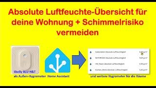 Absolute Luftfeuchte-Übersicht für deine Wohnung + Schimmelrisiko vermeiden