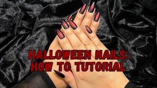 How To Nail Tutorial:  Red Velvety Gothic Nail Art from Box of Night | Maniology LIVE!