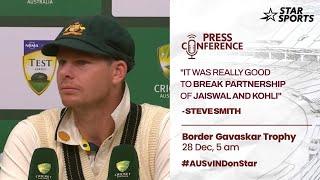 #SteveSmith's press conference after Day 2 of the #BoxingDayTest | #AUSvINDOnStar